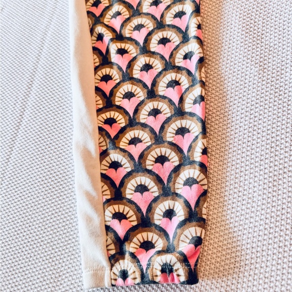 WILDFOX Cream & Pink Hearts Joggers Sweatpants - Picture 3 of 11